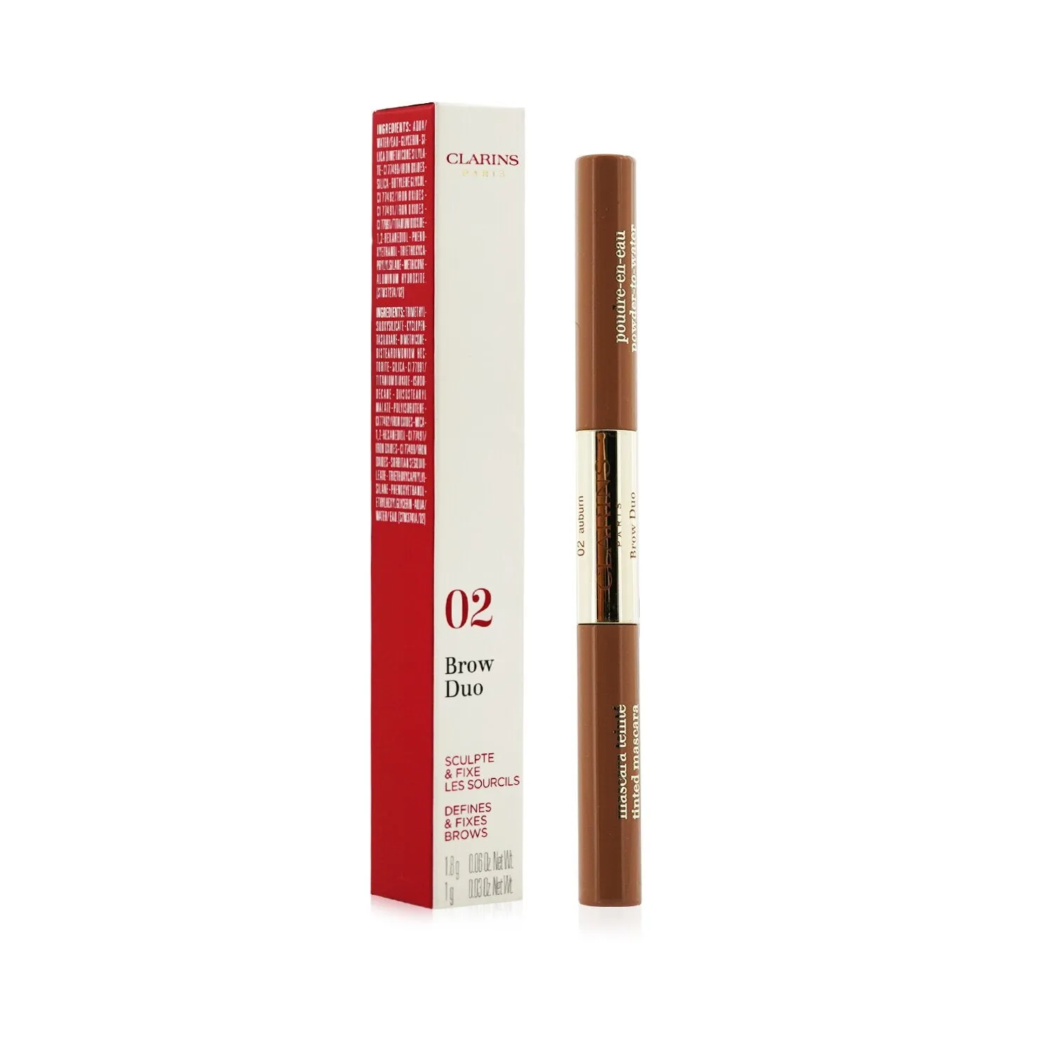 Clarins Brow Duo (1x Brow Pencil. 1x Tinted Mascara) - # 05 Dark Brown  2.8g/0.09oz