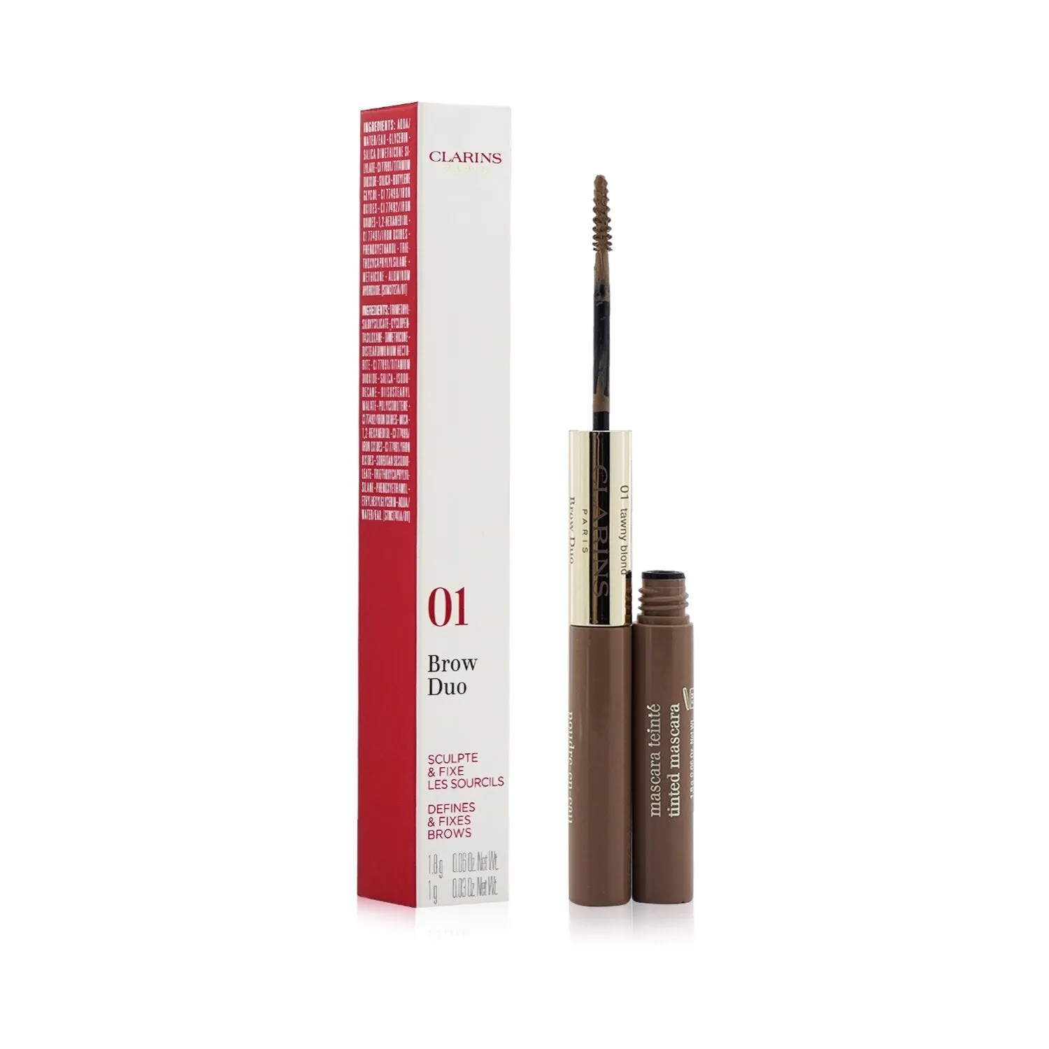 Clarins Brow Duo (1x Brow Pencil. 1x Tinted Mascara) - # 05 Dark Brown  2.8g/0.09oz